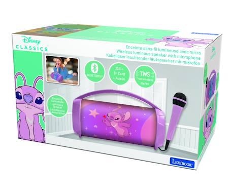 Enceinte bluetooth lumineuse avec micro angel stitch ROSE 4 - vertbaudet enfant 
