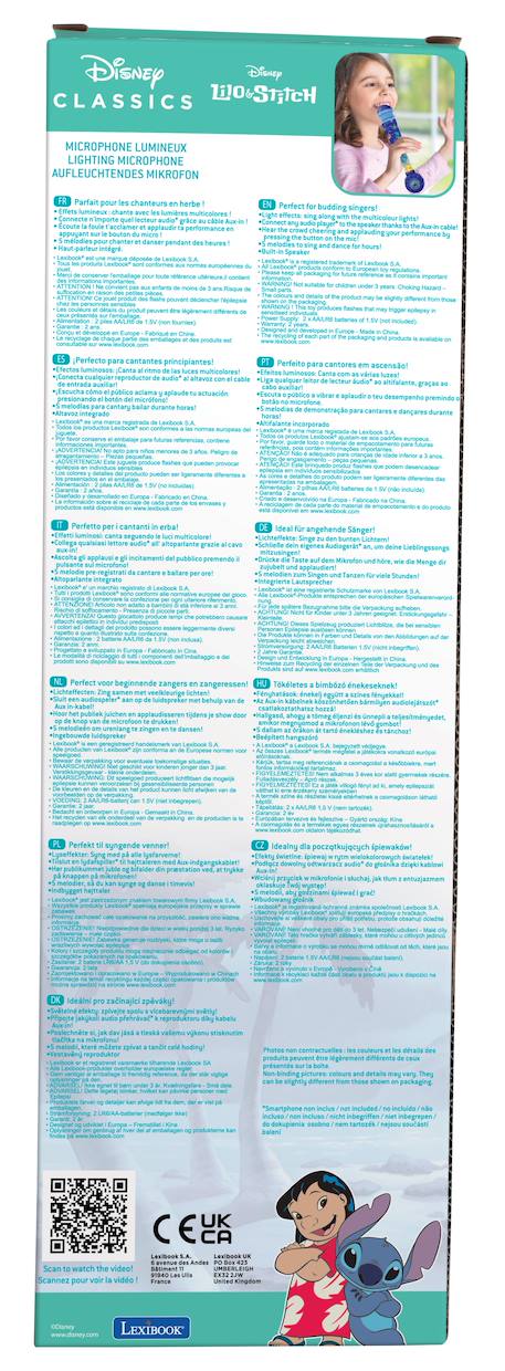 Microphone stitch avec tube lumineux et enceinte BLEU 4 - vertbaudet enfant 