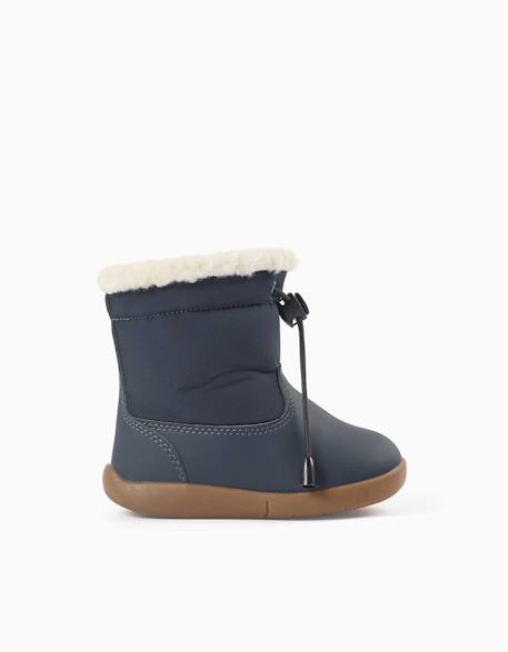 Bottines barefoot avec doublure en sherpa Bleu 1 - vertbaudet enfant 