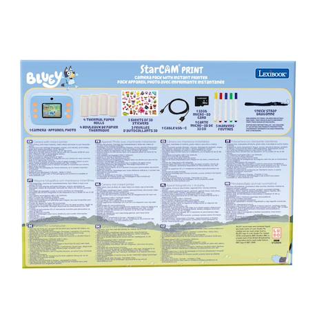 Starcam® bluey, pack appareil photo numérique hd avec imprimante instantanée, carte sd BLEU 4 - vertbaudet enfant 