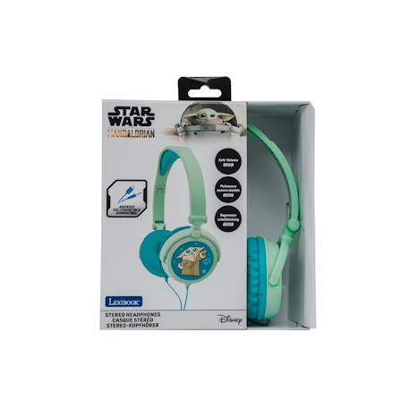 Casque stéréo filaire pliable avec limitation de volume d'écoute star wars VERT 2 - vertbaudet enfant 