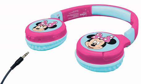Casque 2 en 1 minnie mouse bluetooth et filaire avec limitation de son ROSE 4 - vertbaudet enfant 