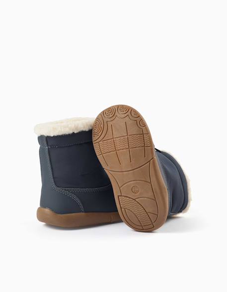 Bottines barefoot avec doublure en sherpa Bleu 3 - vertbaudet enfant 
