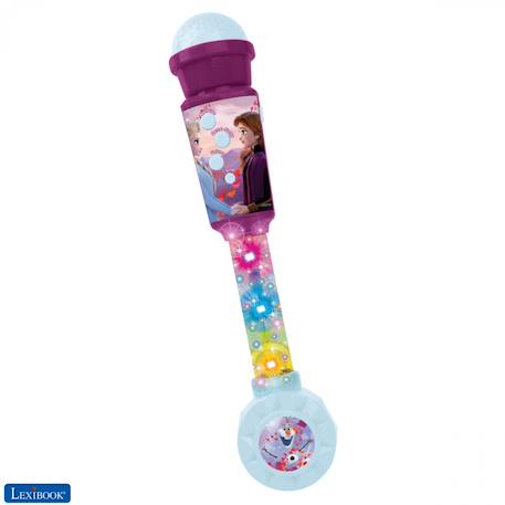 Microphone reine des neiges avec tube lumineux et enceinte BLEU 1 - vertbaudet enfant 
