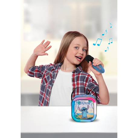 Enceinte karaoké portable stitch avec un microphone sans fil BLEU 6 - vertbaudet enfant 