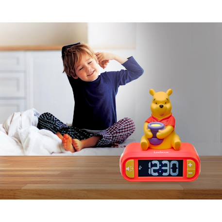 Réveil digital avec veilleuse winnie et effets sonores ROUGE 6 - vertbaudet enfant 
