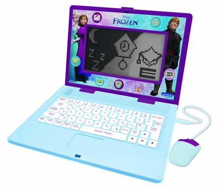 Ordinateur portable  6.7” éducatif bilingue la Reine des neiges (fr/en), 170 Activités, Grand écran BLEU 1 - vertbaudet enfant 