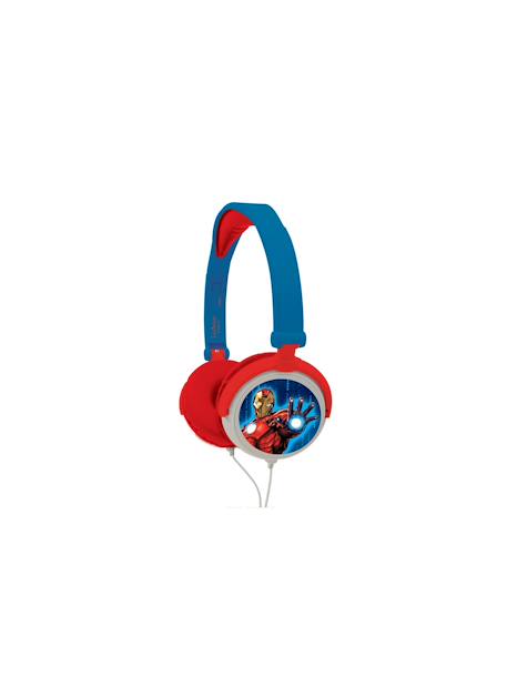Casque stéréo filaire pliable avengers avec limitation de volume d'écoute BLEU 1 - vertbaudet enfant 