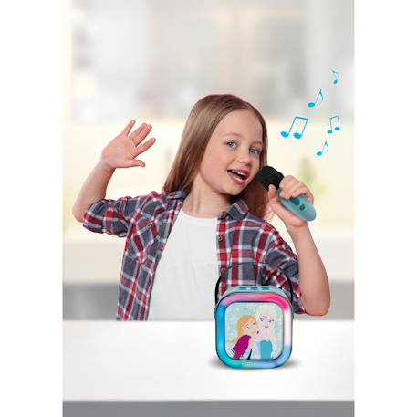Enceinte karaoké portable la reine des neiges avec un microphone sans fil BLEU 4 - vertbaudet enfant 