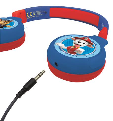 Casque 2 en 1 pat patrouille bluetooth et filaire confortable et pliable avec limitation de son BLEU 3 - vertbaudet enfant 