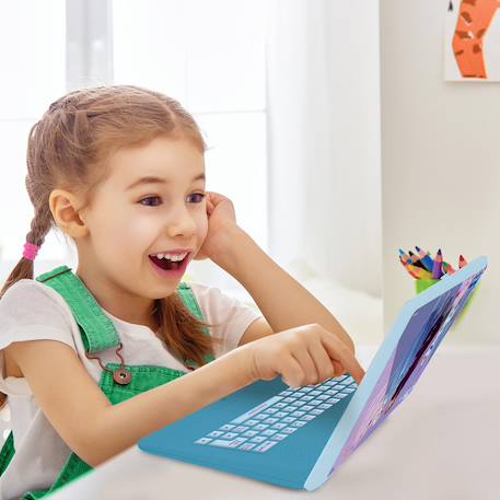 Ordinateur éducatif couleur bilingue reine des neiges (fr/en) 124 Activités pour Apprendre BLEU 5 - vertbaudet enfant 