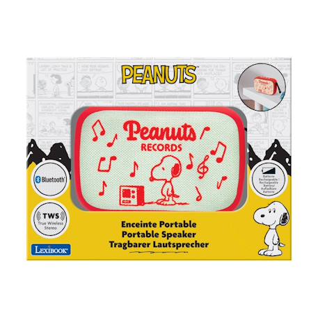 Enceinte bluetooth portable snoopy ROUGE 3 - vertbaudet enfant 