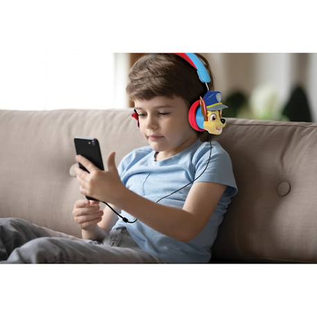 Casque stéréo filaire pliable avec limitation de volume d'écoute la pat ‘patrouille 3d BLEU 6 - vertbaudet enfant 
