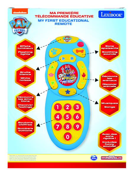 Ma première télécommande bilingue educative la pat’patrouille fr/en BLEU 6 - vertbaudet enfant 