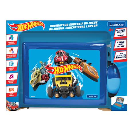 Ordinateur portable éducatif bilingue hot wheels (fr/en) BLEU 3 - vertbaudet enfant 