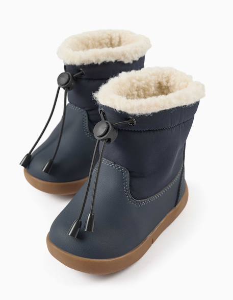 Bottines barefoot avec doublure en sherpa Bleu 4 - vertbaudet enfant 