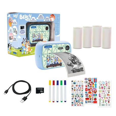 Starcam® bluey, pack appareil photo numérique hd avec imprimante instantanée, carte sd BLEU 2 - vertbaudet enfant 