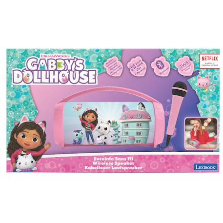 Enceinte bluetooth lumineuse avec micro gabby et la maison magique ROSE 3 - vertbaudet enfant 