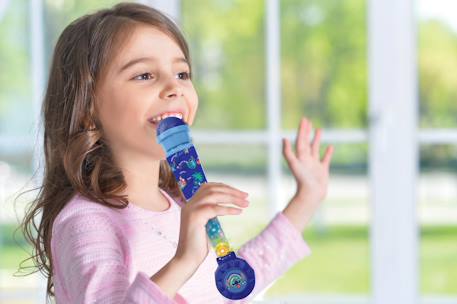 Microphone stitch avec tube lumineux et enceinte BLEU 5 - vertbaudet enfant 