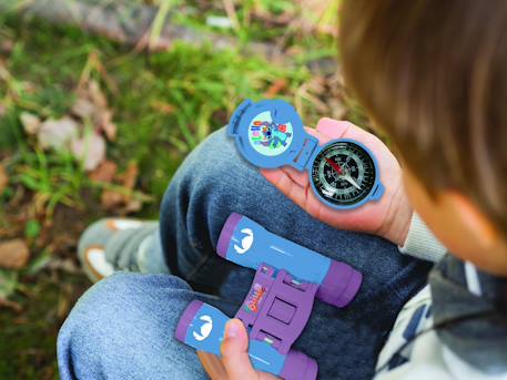 Kit d’aventurier avec talkies-walkies Stitch - jumelles, boussole, lampe torche Noir 5 - vertbaudet enfant 