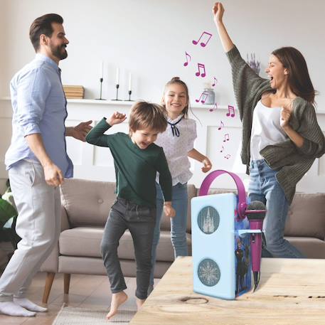 Puissante enceinte bluetooth  lumineuse la reine des neiges avec micro BLEU 6 - vertbaudet enfant 