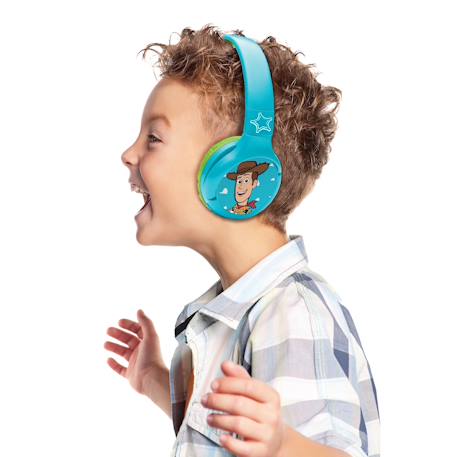 Casque 2 en 1 toy story bluetooth et filaire avec limitation de son VERT 4 - vertbaudet enfant 