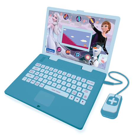 Ordinateur éducatif couleur bilingue reine des neiges (fr/en) 124 Activités pour Apprendre BLEU 1 - vertbaudet enfant 