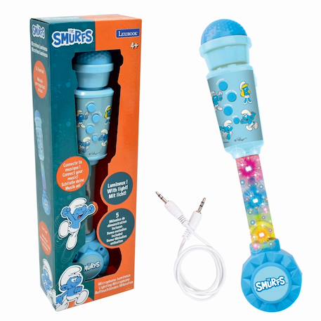 Microphone schtroumpfs avec tube lumineux et enceinte BLEU 1 - vertbaudet enfant 