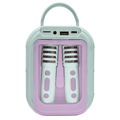 La reine des neiges karaoke bluetooth avec 2 micros sans fil BLEU 1 - vertbaudet enfant 