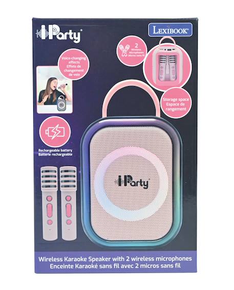 Karaoke bluetooth rose avec 2 micros sans fil ROSE 3 - vertbaudet enfant 