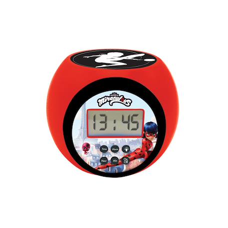 Réveil projecteur miraculous ROUGE 1 - vertbaudet enfant 