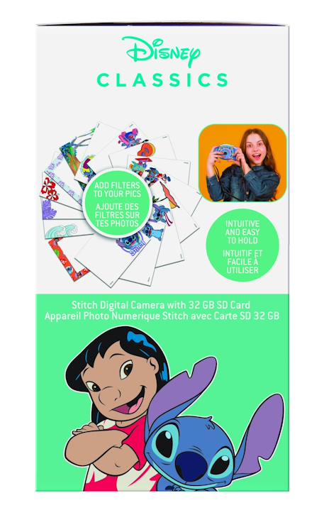 Appareil photo numérique HD Stitch - fonction photo, vidéo, audio, jeux, carte SD 32Go incluse BLEU 6 - vertbaudet enfant 