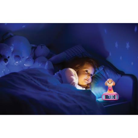 Réveil avec veilleuse la pat patrouille skye en 3d ROSE 6 - vertbaudet enfant 