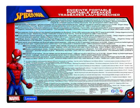 Enceinte bluetooth portable spider-man BLEU 5 - vertbaudet enfant 