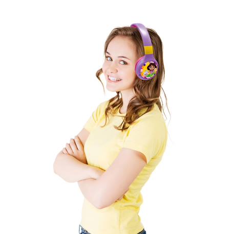 Casque 2 en 1 dora bluetooth et filaire avec limitation de son ROUGE 6 - vertbaudet enfant 