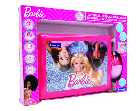 Ordinateur portable éducatif bilingue barbie (fr/en) ROSE 4 - vertbaudet enfant 