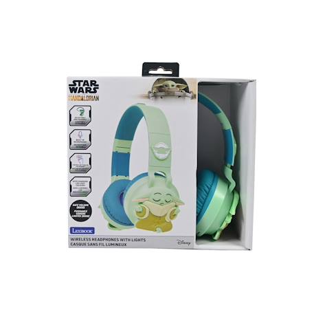 Casque lumineux pliable bluetooth® et filaire avec un design 3d de l’univers star wars avec limitation du volume BLEU 5 - vertbaudet enfant 