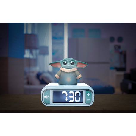 Reveil veilleuse Grogu 3D Star Wars Gris 6 - vertbaudet enfant 