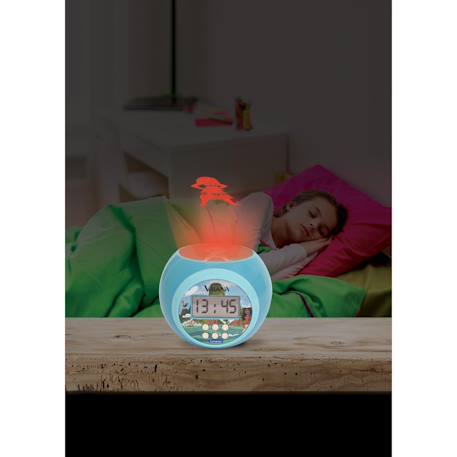 Réveil projecteur Vaiana, fonction alarme, veilleuse avec minuterie, écran LCD BLEU 6 - vertbaudet enfant 