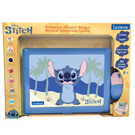 Ordinateur éducatif bilingue avec 164 activités au design stitch (en/fr) BLEU 3 - vertbaudet enfant 