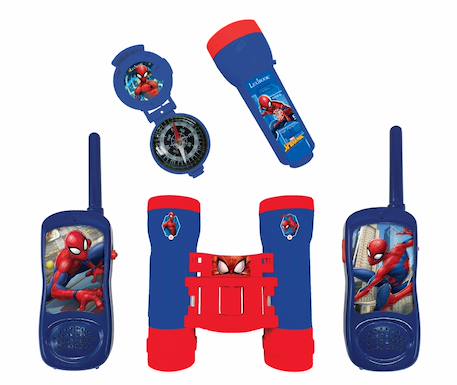 Kit d’aventurier complet Spiderman, Talkies-Walkies 120m, Lampe-Torche, Boussole et Jumelles BLEU 1 - vertbaudet enfant 