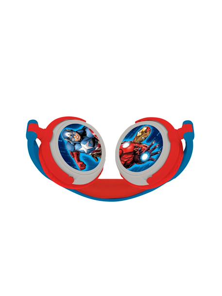 Casque stéréo filaire pliable avengers avec limitation de volume d'écoute BLEU 2 - vertbaudet enfant 