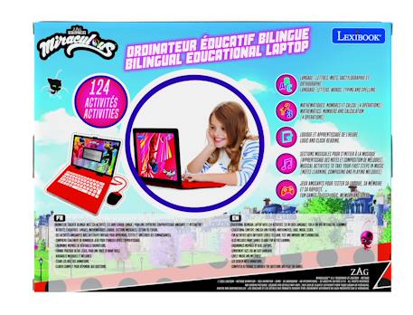 Ordinateur portable éducatif bilingue miraculous (fr/en) ROUGE 5 - vertbaudet enfant 