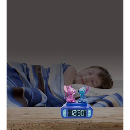 Réveil - veilleuse stitch & angel avec effets sonores BLEU 4 - vertbaudet enfant 