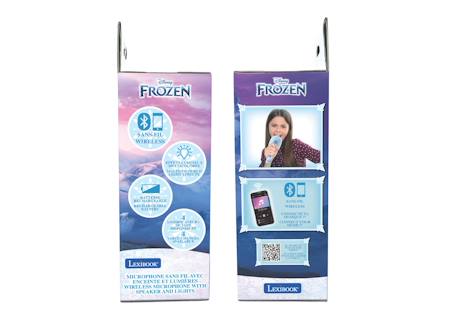 Karaoke microphone bluetooth/sans fil la reine des neiges avec effets sonores et lumineux BLEU 4 - vertbaudet enfant 