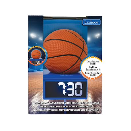 Réveil avec veilleuse basketball en 3d ORANGE 3 - vertbaudet enfant 