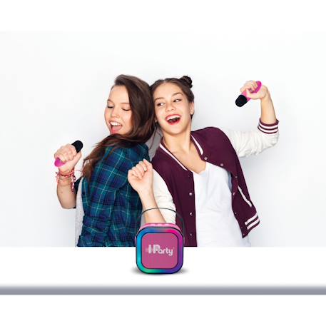 Enceinte karaoké portable avec 2 microphones sans fil ROSE 4 - vertbaudet enfant 