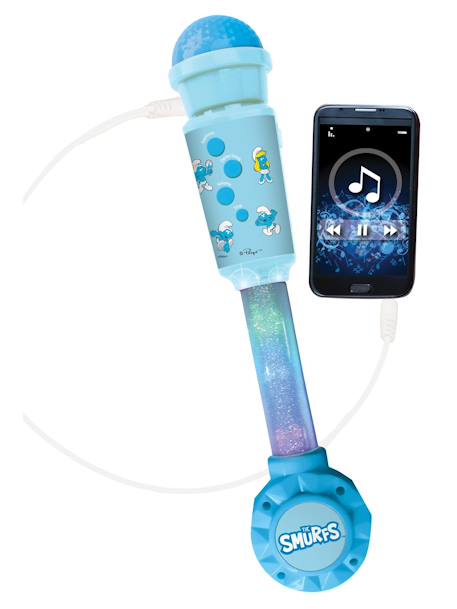 Microphone schtroumpfs avec tube lumineux et enceinte BLEU 3 - vertbaudet enfant 