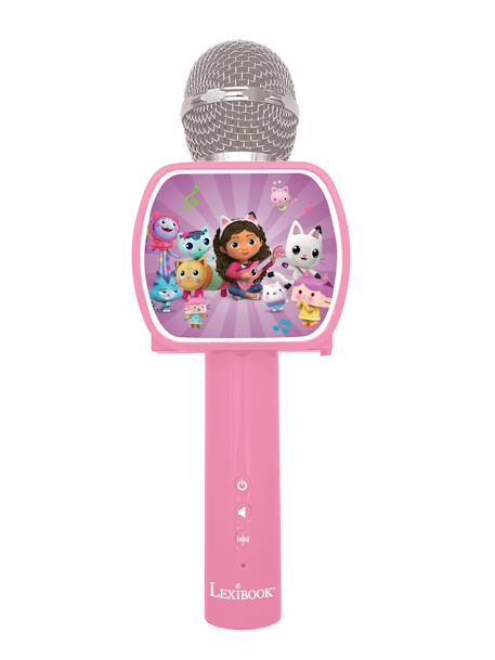 Micro karaoké sans fil gabby avec enceinte bluetooth ROSE 1 - vertbaudet enfant 