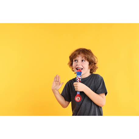 Microphone spiderman avec tube lumineux et enceinte BLEU 4 - vertbaudet enfant 
